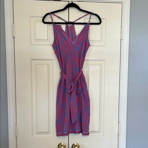 Mud Pie Pink and Blue Geometric Mini Dress